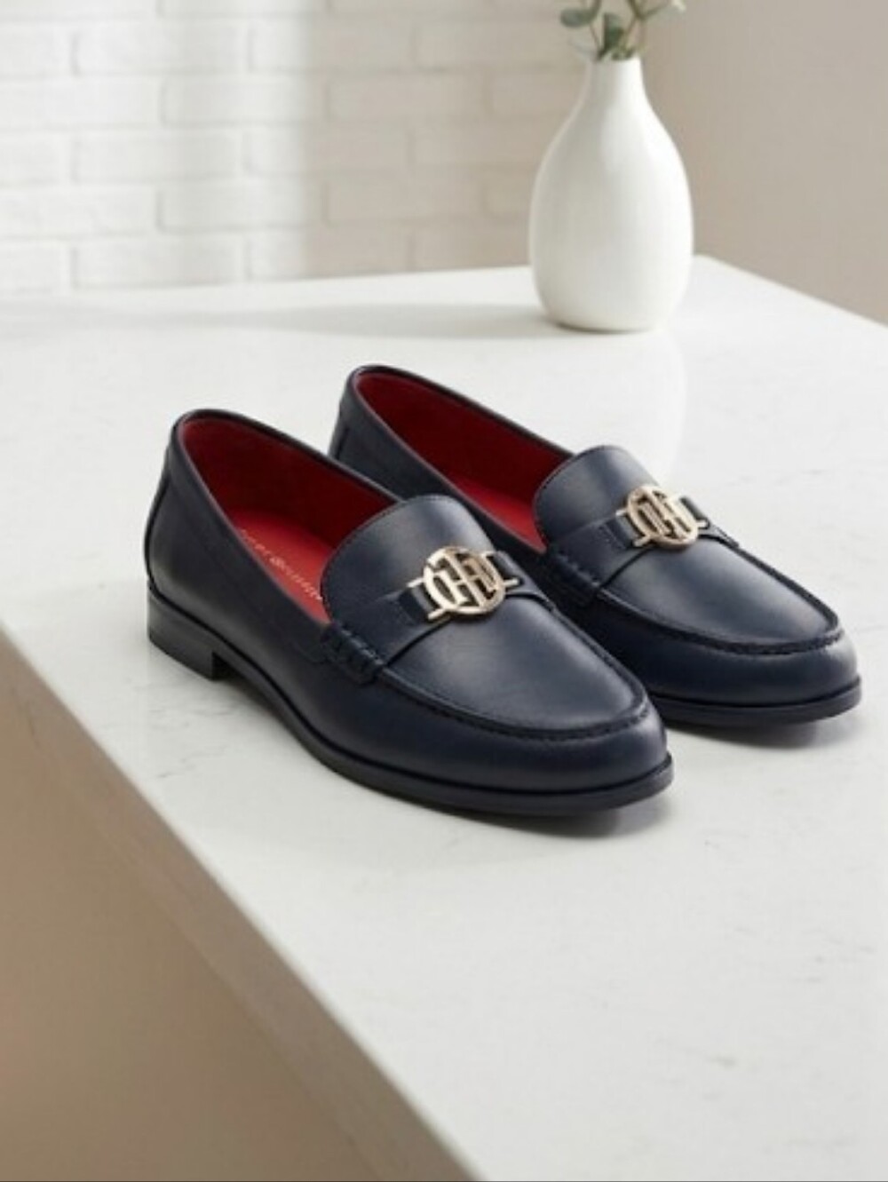 Tommy Hilfiger Navy & Red Women's Loafers